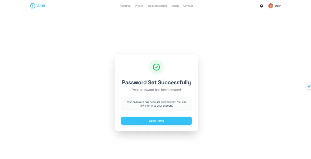 Password Set Successfully