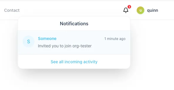 Notifications Panel
